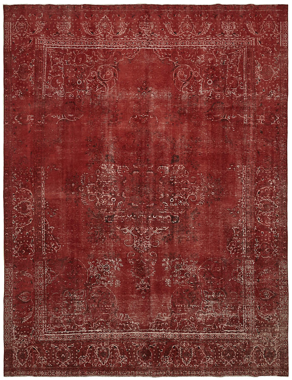 9' 9'' x 12' 8'' Red Handmade Persian Rug