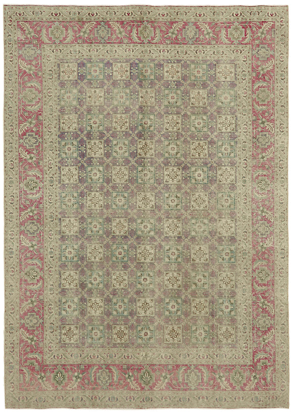 7' 11'' x 11' 2'' Beige Vintage Large Area Rug