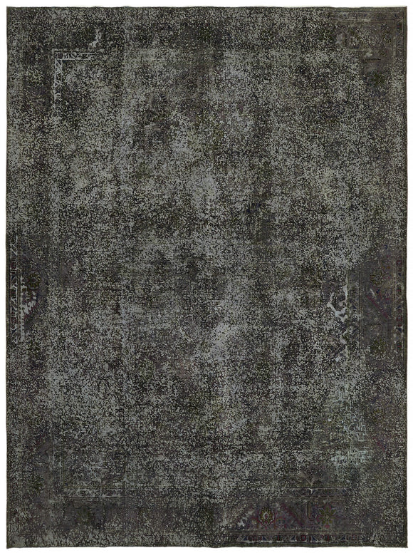 9' 8'' x 12' 8'' Handmade Large Black Rug