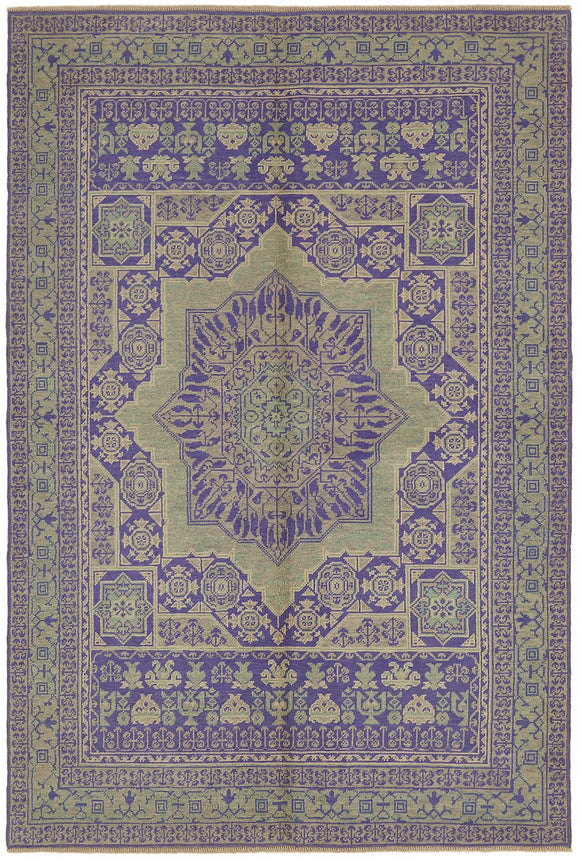 6x8 Hand-Knotted Oushak Rug - 44457