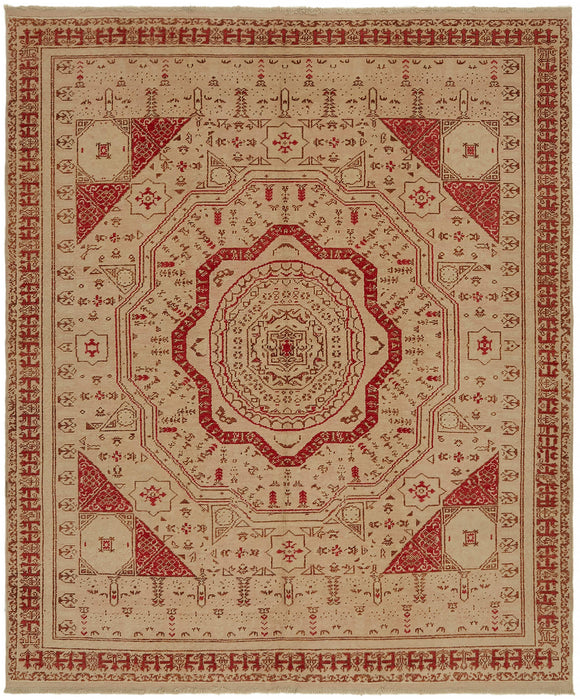 7x8 Hand-Knotted Oushak Rug - 44463