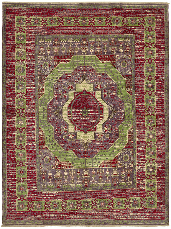 9x11 Hand-Knotted Oushak Rug - 44481