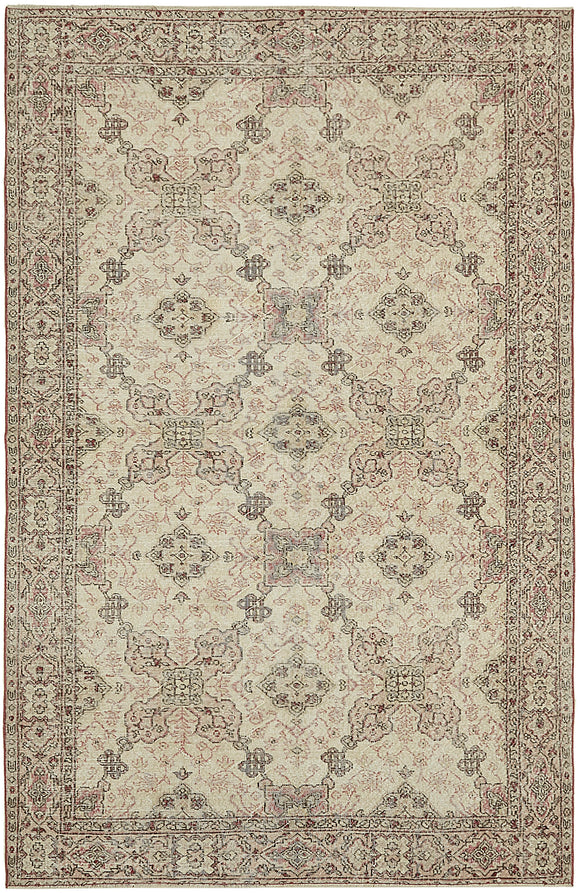 7x10 Vintage Turkish Hand-Knotted Rug - 45560