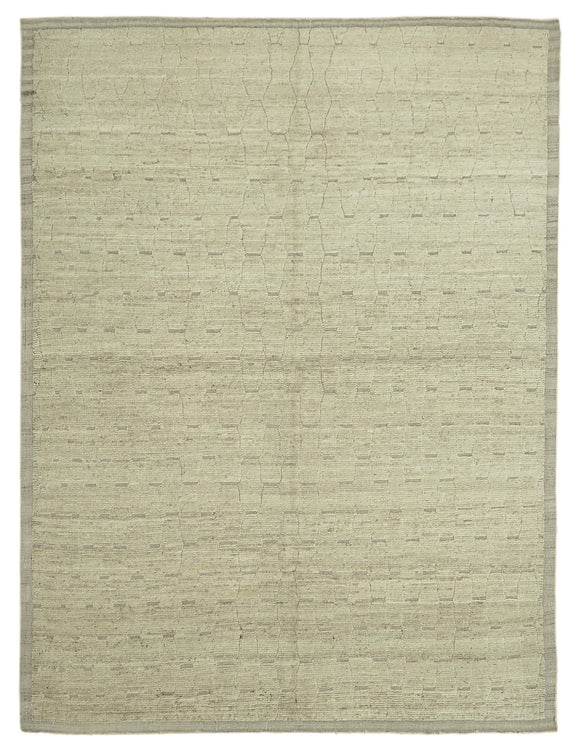 9x12 Beige Modern Tribal Rug - 45595