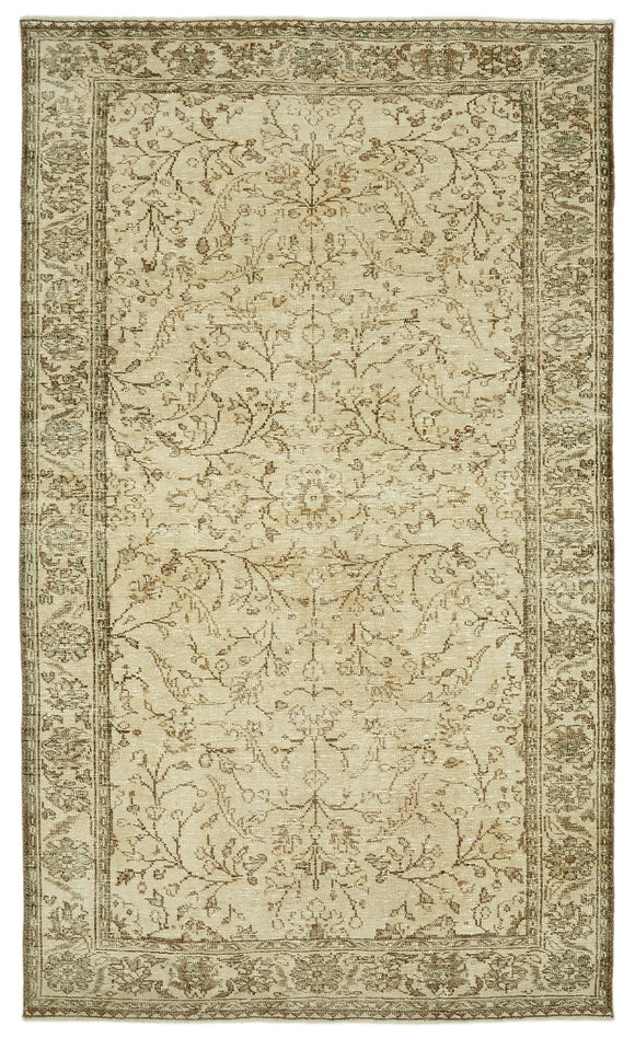 6x10 Vintage Turkish Hand-Knotted Rug - 46087