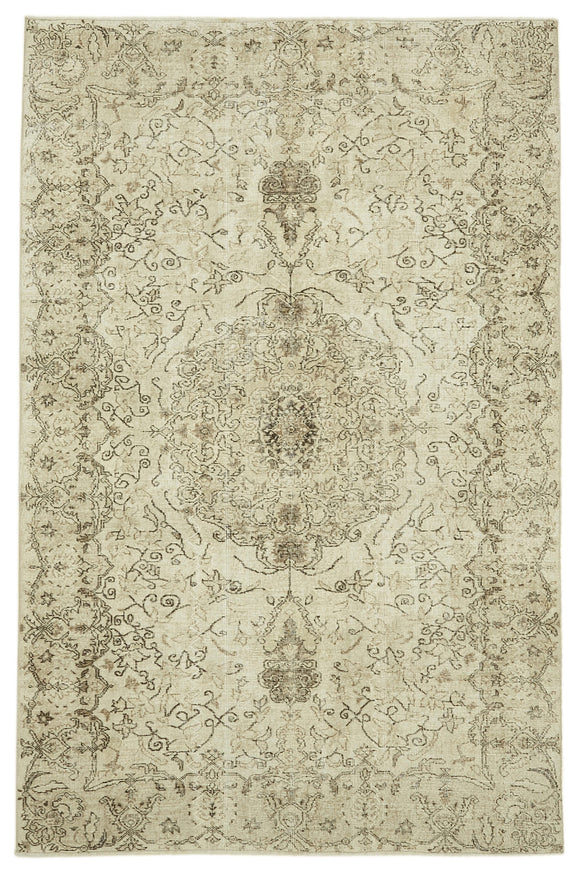 6x10 Vintage Turkish Hand-Knotted Rug - 46088