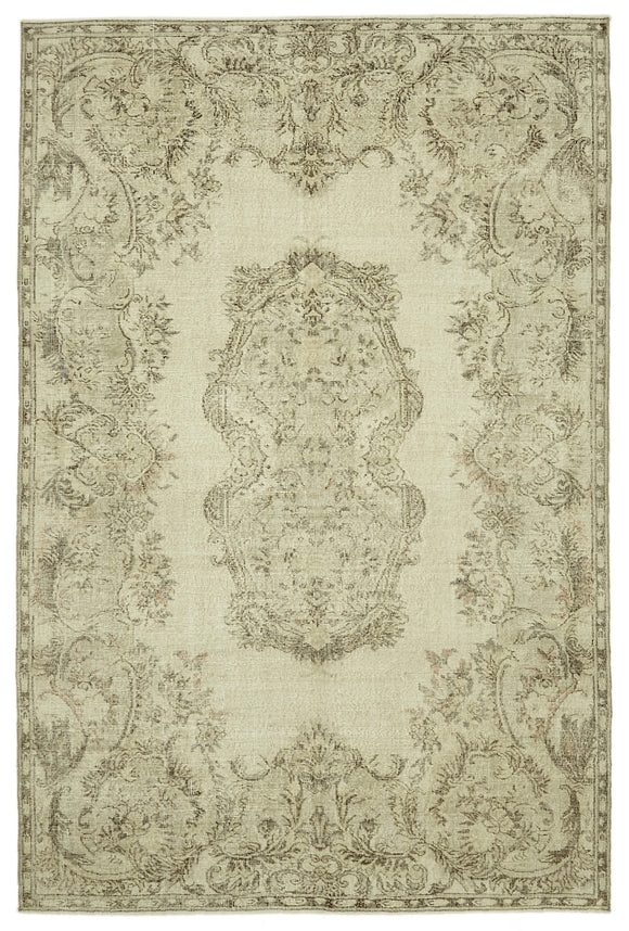 7x10 Vintage Turkish Hand-Knotted Rug - 46089