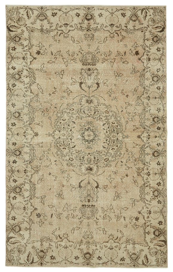 6x10 Vintage Turkish Hand-Knotted Rug - 46091