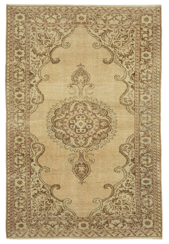 6x10 Turkish Vintage Area Rug - 46107