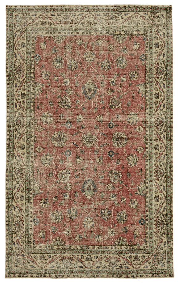 6x10 Turkish Vintage Area Rug - 46114