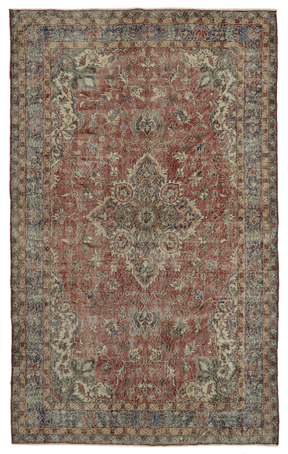6x10 Turkish Vintage Area Rug - 46121