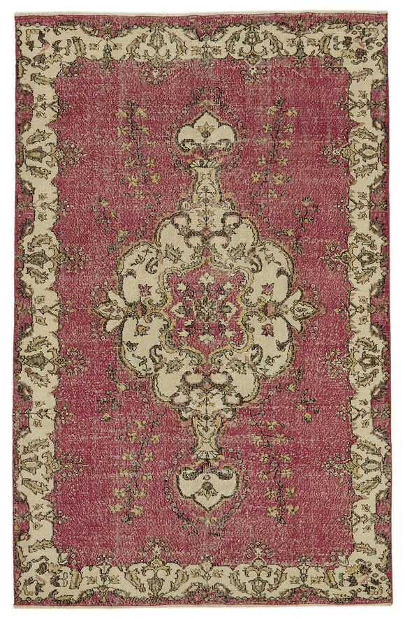 6x10 Turkish Vintage Area Rug - 46123