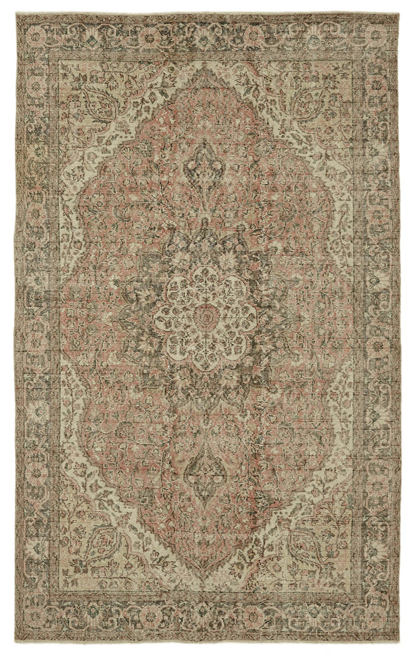 7x10 Turkish Vintage Area Rug - 46124