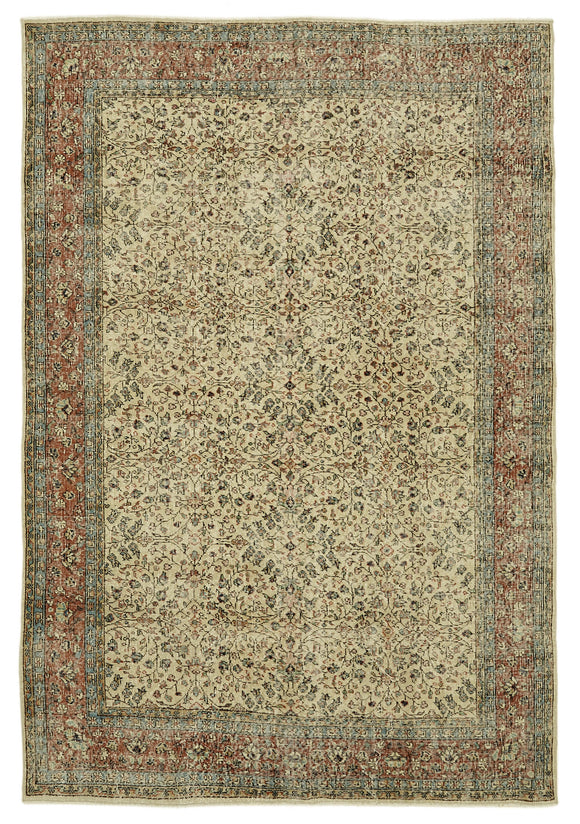 7x10 Turkish Vintage Area Rug - 46125