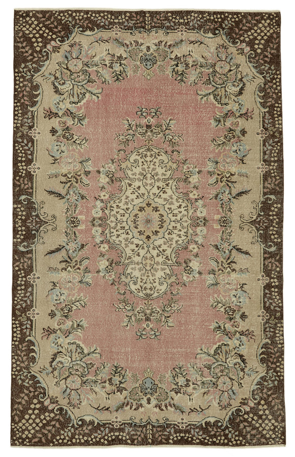 6x10 Turkish Vintage Area Rug - 46127