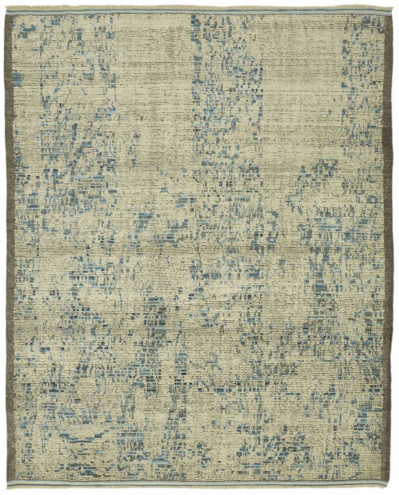 10x12 Beige Modern Tribal Rug - 46230