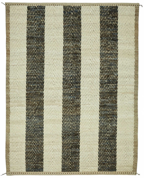 9x12 Beige Modern Tribal Rug - 46234