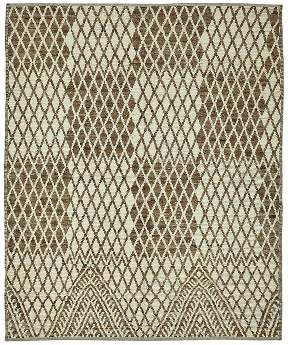 10x12 Brown Modern Tribal Rug - 46241