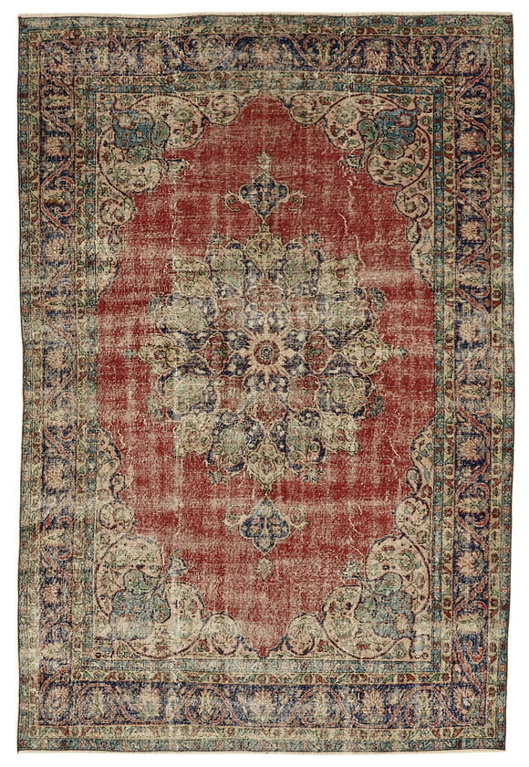 7x10 Turkish Vintage Area Rug - 46330