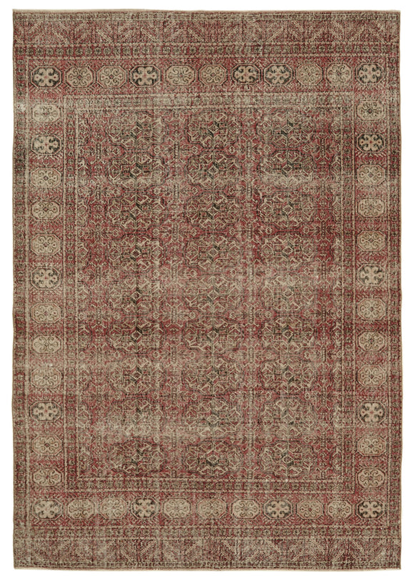 7x10 Turkish Vintage Area Rug - 46334