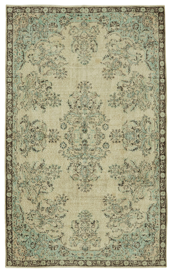 6x10 Turkish Vintage Area Rug - 46336