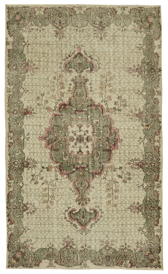 6x10 Turkish Vintage Area Rug - 46337