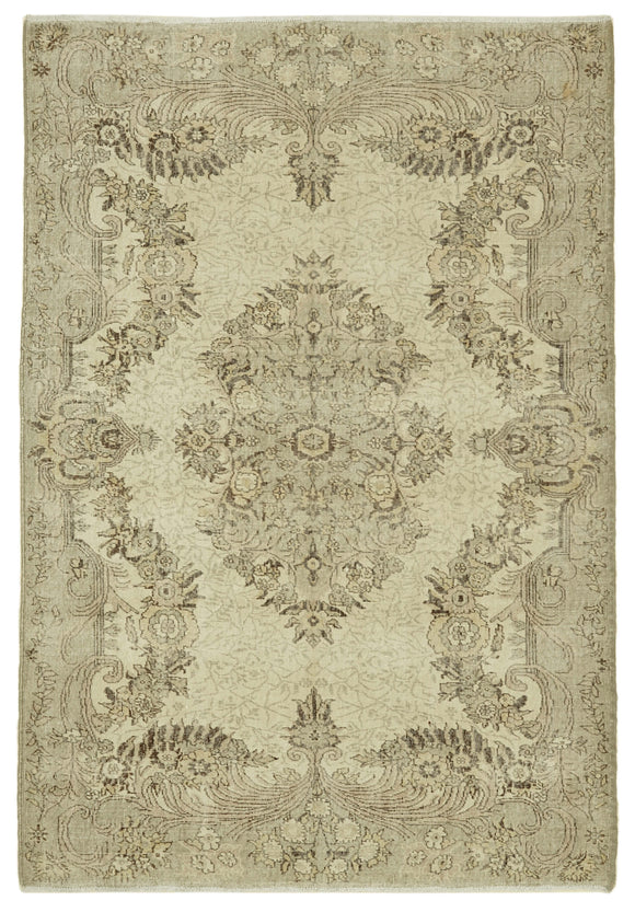 7x10 Turkish Vintage Area Rug - 46340