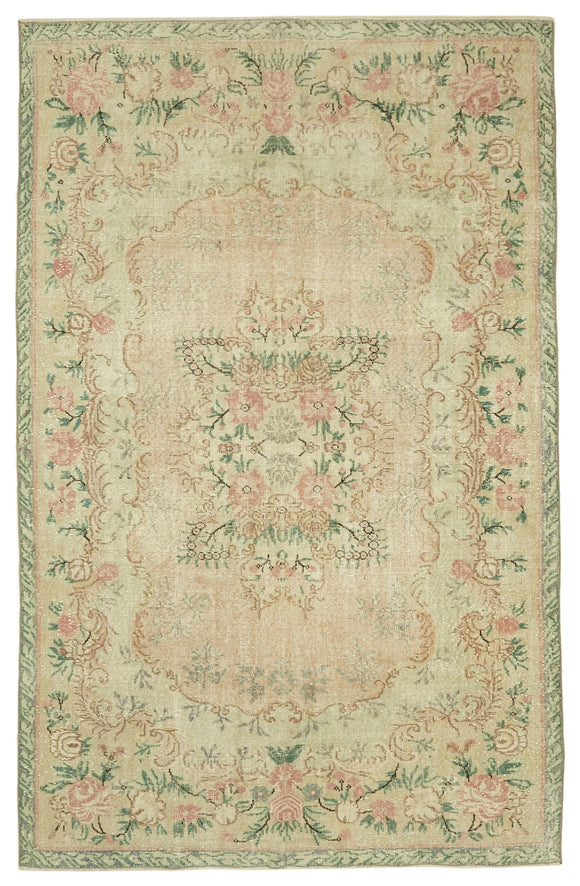 6x10 Turkish Vintage Area Rug - 46341