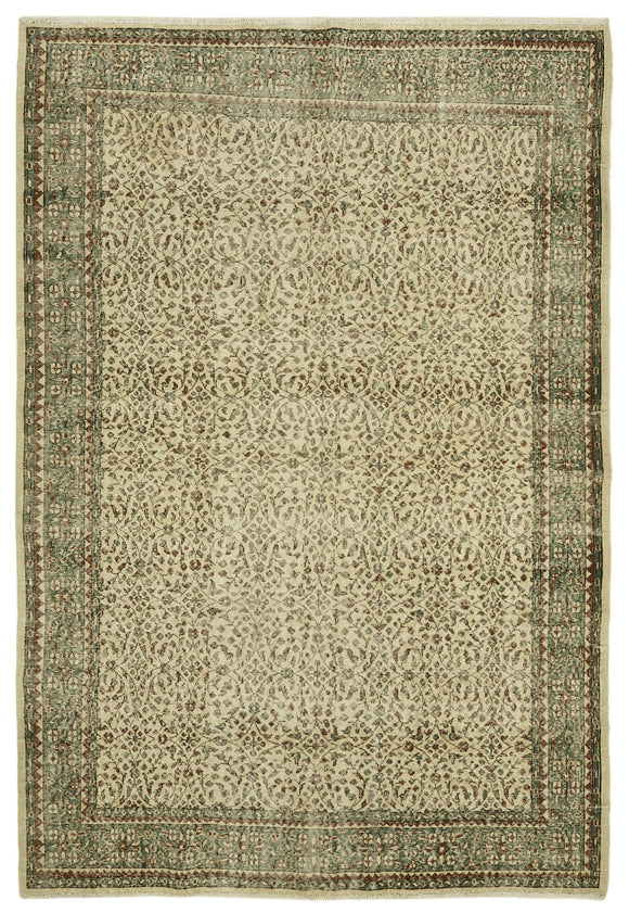 7x10 Turkish Vintage Area Rug - 46343