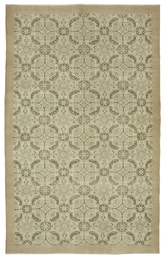 6x10 Turkish Vintage Area Rug - 46349