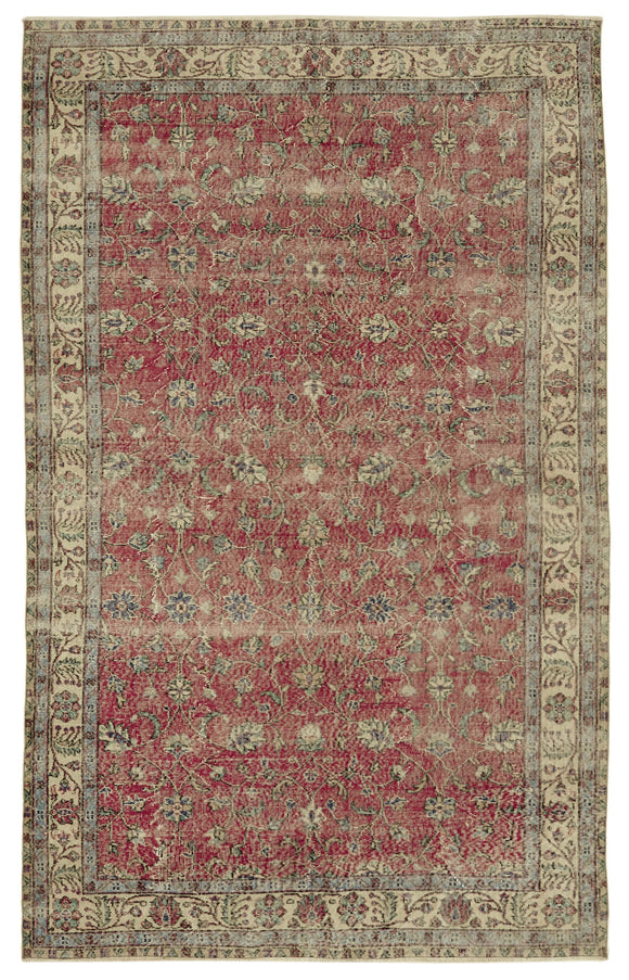 6x10 Turkish Vintage Area Rug - 46351