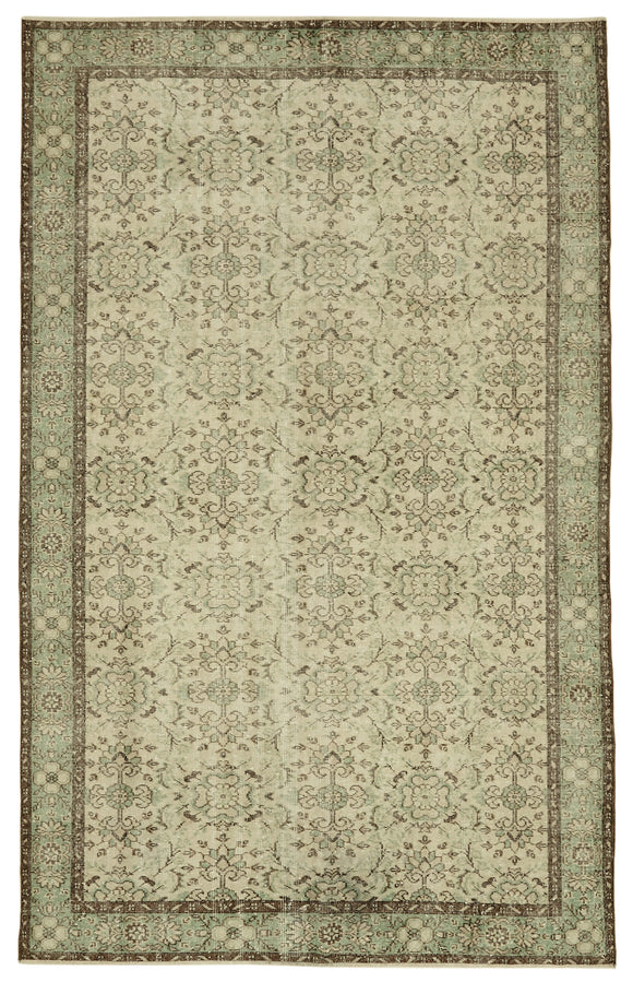6x10 Turkish Vintage Area Rug - 46352