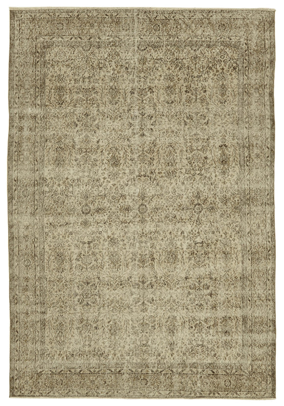 7x10 Turkish Vintage Area Rug - 46353