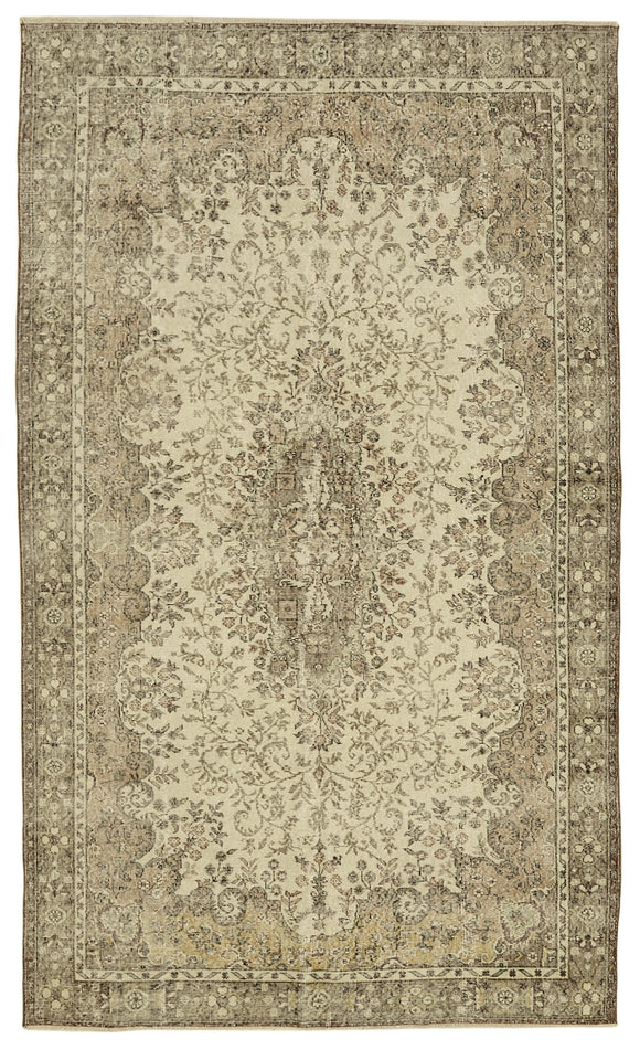 6x10 Turkish Vintage Area Rug - 46354