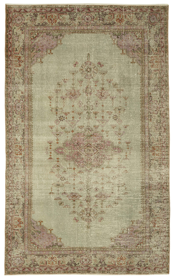 6x10 Turkish Vintage Area Rug - 46356