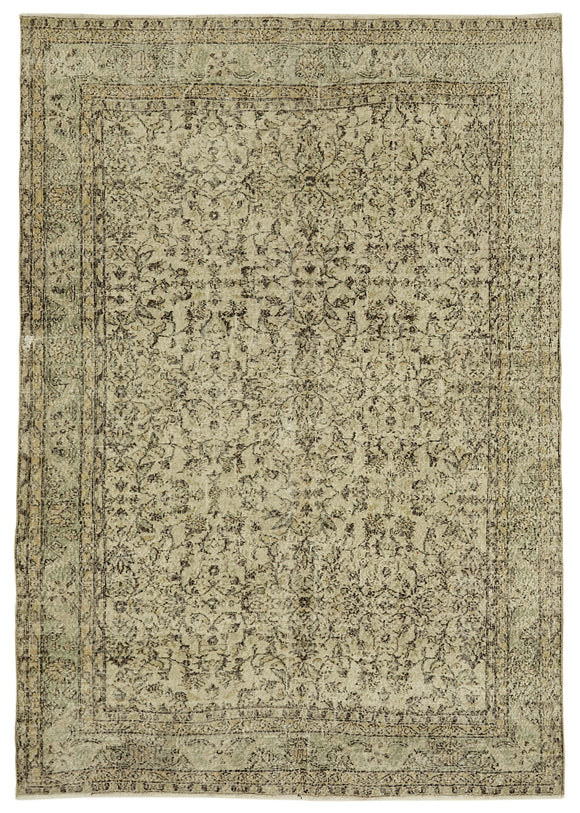 7x10 Turkish Vintage Area Rug - 46358
