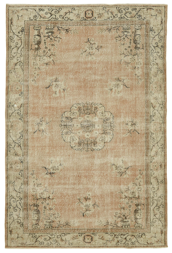 7x10 Turkish Vintage Area Rug - 46366
