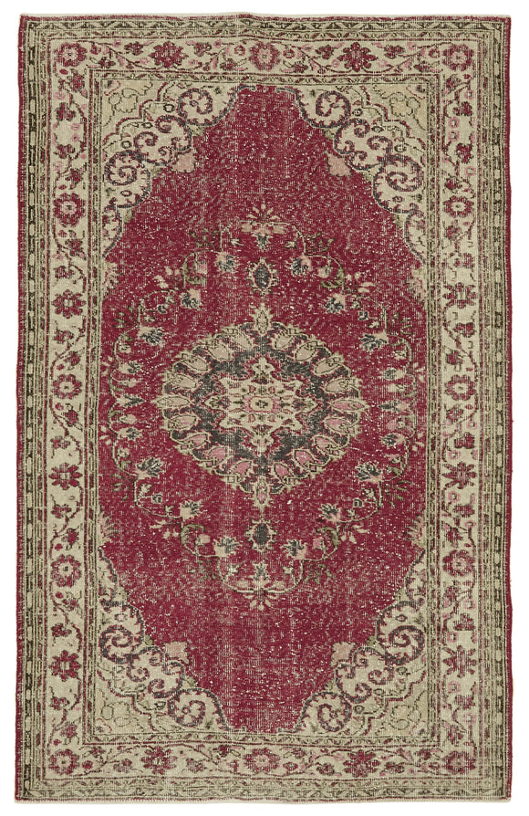 6x10 Turkish Vintage Area Rug - 46372