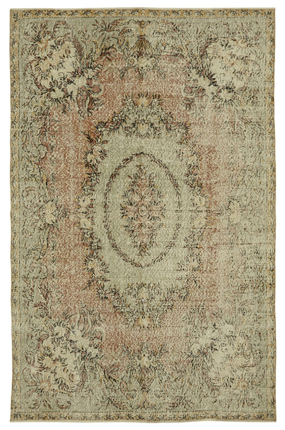 6x10 Turkish Vintage Area Rug - 46378