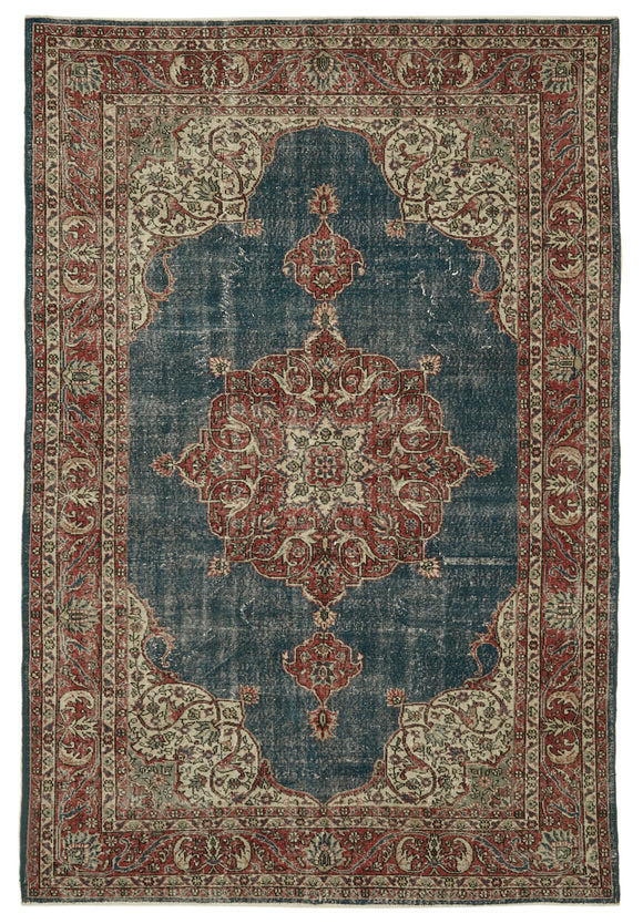 6x10 Turkish Vintage Area Rug - 46383