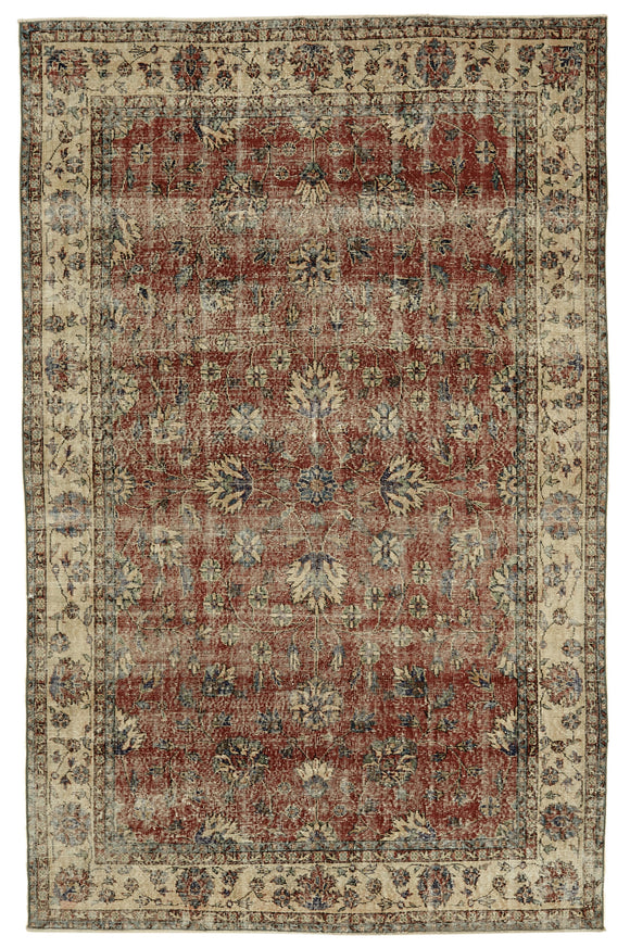 6x10 Turkish Vintage Area Rug - 46386