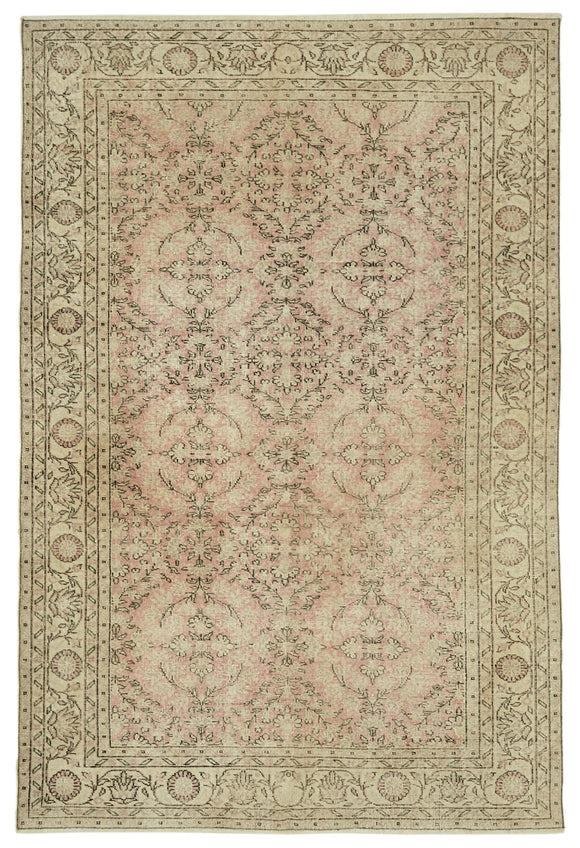 7x10 Turkish Vintage Area Rug - 46389