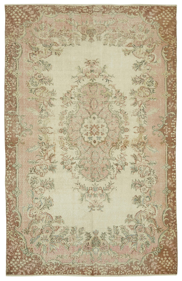 6x10 Turkish Vintage Area Rug - 46391