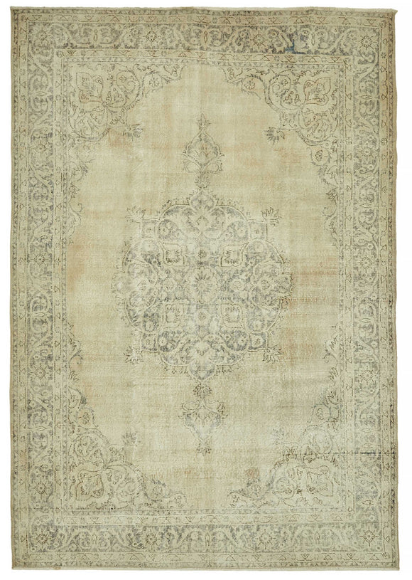 7x10 Vintage Turkish Hand-Knotted Rug - 46479