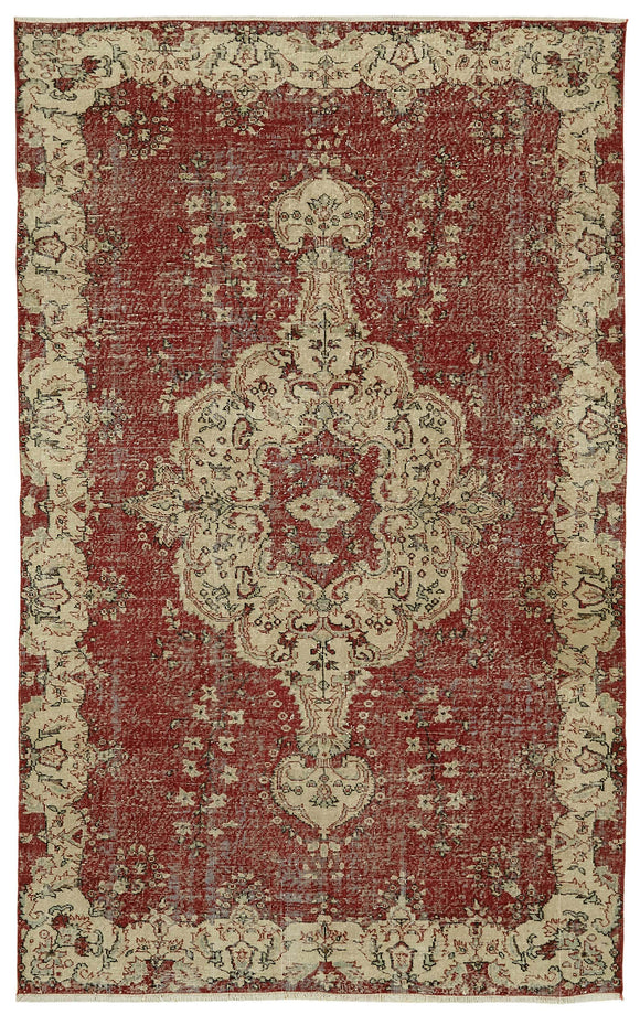 7x11 Vintage Turkish Hand-Knotted Rug - 46491