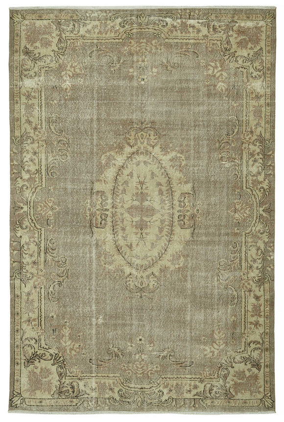 7x11 Vintage Turkish Hand-Knotted Rug - 46496