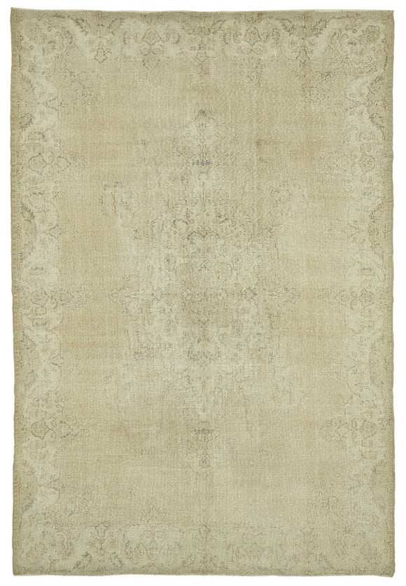 7x10 Vintage Turkish Hand-Knotted Rug - 46518