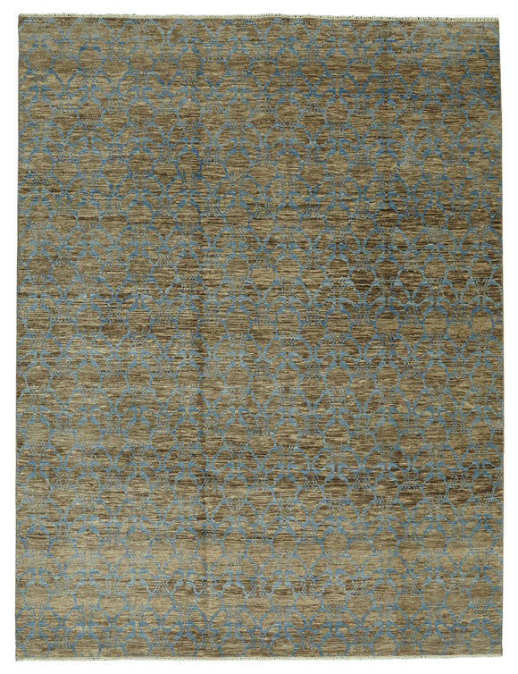 9x12 Blue Oushak Rug -  46555