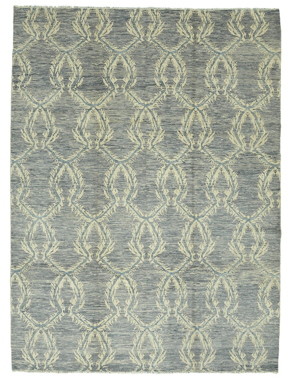 9x12 Blue Oushak Rug -  46596