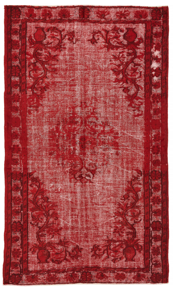 5x8 Red Over Dyed Rug - 47004